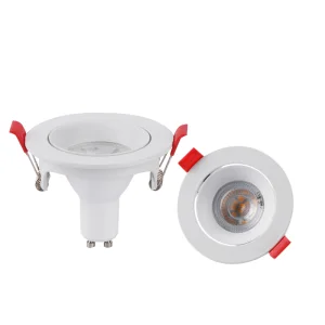 Square Aluminum LED Modern Anti-Glare Adjustable Angle GU10 Recessed Downlight