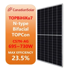 Cana-dian TOPBiHiKu7 Bifacial Dual Glass Monocrystalline Solar Panels