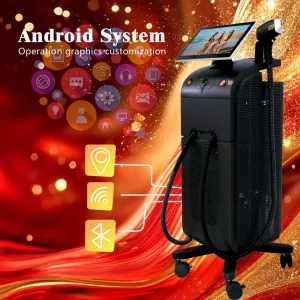 600w - 1200W Titanium Diode Laser for Hair Removal Targets Armpit Leg Bikini Line Chest Hair for White Man's Skin Treatment