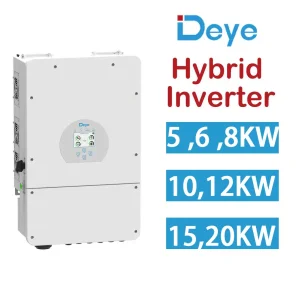 Deye Three Phase Hybrid Inverter Sun-5/6/8/10/12/15/20K-Sg01HP3-EU-Am2 for Home Solar Panel System