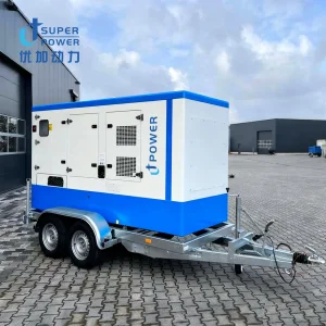 مولد ديزل مثبت على مقطورة 50kVA 100kVA