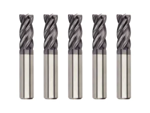 Kennametal HARVI I TE Solid Carbide 4 Flute Radiused End Mill for Dynamic Milling Steel Stainless Steel Titanium Alloy Machining