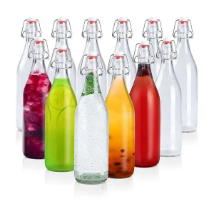 330ml 11oz 500ml 32oz Packaging to Beer Bottle 18oz Glass Swing Top Wine Bottle 500ml Cheap Empty Swing for Juice
