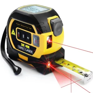 3 in 1 Laser Distance Meter 40m/130ft Digital Measuring Instrument Tape Measure Distance Area Volume Tool Laser Distance Meter