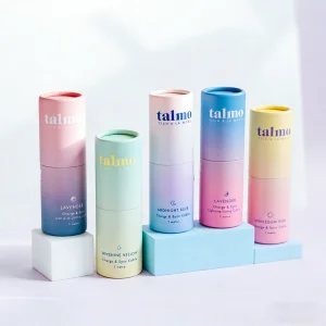 Custom Logo Recyclable Biodegradable Kraft Round Cylinder Paper Tube