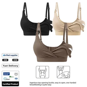 One-Hand Opening Clip Nursing Bra