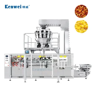 Sistema de pesagem e embalagem horizontal fiável para embalagens de snacks