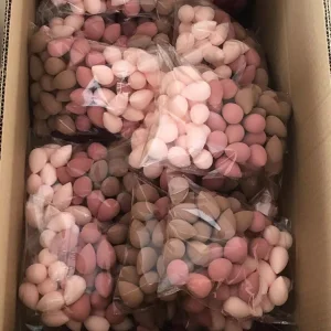 Mini Water Droplets Shaped Oblique Cut Washable 60 Piece Bagged Beauty Makeup Egg Sponge Powder Puff