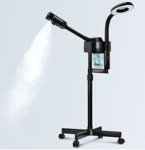 2 In 1 Professional Ozone Steaming Ion Sprayer With Magnifying Lamp Light Vapor Vaporizer Face Steamer Facial Steamer
