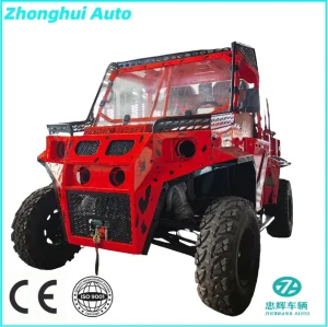 2024 New Super Cool Customizable Color Electric ATV 4X4 UTV off-Road Kart Adult 3 Wheel Electric Sightseeing Dune Buggy for Sale Utility Vehicle Parts