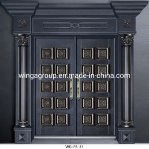 Classical Aluminum Copper Metal Iron Steel Security Entry Door