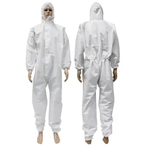 Type 5 6 Microporous Overalls Disposable Workwear Coverall Suit for Industrial Use