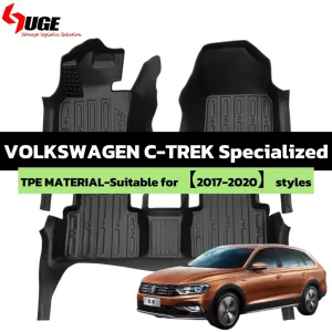 Alfombrillas de coche TPE premium para todas las condiciones climáticas para Volkswagen C-Trek