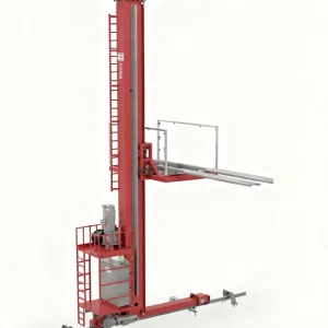 2000kg 5.0m High Lift Pallet Stacker with Stable Mast Support Frame