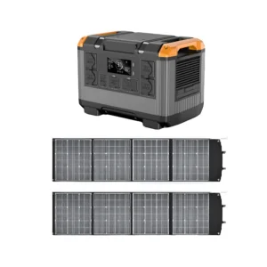 شاحن سريع 230V/2400W مولد الطاقة الشمسية محطة الطاقة المحمولة للتخييم والطوارئ