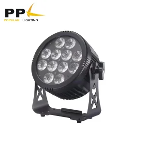 Outdoor 12PCS 18W Rgbwauv 6in1 IP66 Stage Lights PAR Can Uplights Wireless WiFi Battery LED PAR Light