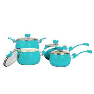 Space City Nonstick Ceramic Coated Saucepan Set