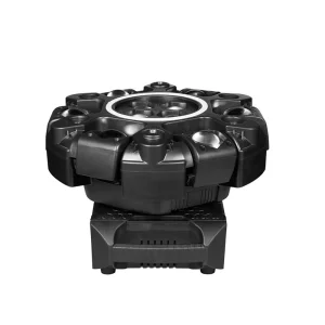 Mini 380W LED 3-in-1 Zoom Moving Head Stage Light Beam Wash Spot with DMX512 Control Aluminum Lamp Body for Club Stage Ra90