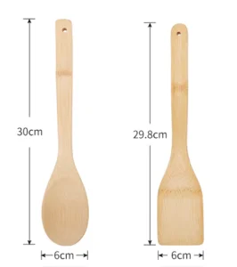 Yujinyuan Essential Kitchenware Set New Arrival Bamboo Utensils Including Hollow Pancake Turner Rice Shovel Fish Spatula Scoop