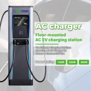 Max Power Dual Ports 44kw AC EV Charging Station for Electric Vehicle