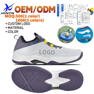 Ergonomic Training Sports Shoes Lightweight Strong Elasticity Breathable Mens Badminton Volleyball Table Tennis Summer Winter