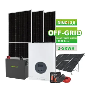 5kw 10kVA Full Set off Grid Solar Power System Home Kit 10kw Solar Storage System Hybrid with 200ah Lithium Battery