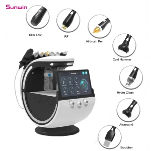 2026 Facial Machine New 7-in-1 with Aqua Facial, Hydrodermabrasion, Diamond Microdermabrasion, Skin Analyzer &amp; Spa Therapy