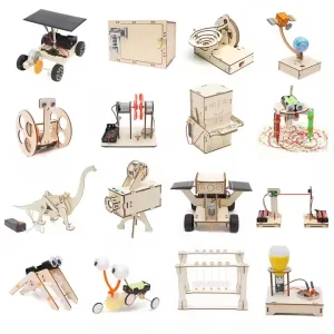 Promotional Physical Wood Assembly Kit Kids Puzzles Educational Toy Craft Kits Diy Kits for Kids