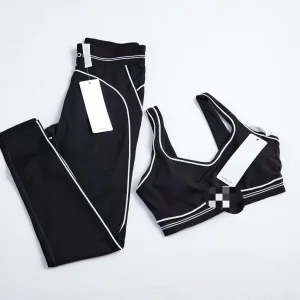 Women's Plus Size Eco-Friendly Yoga Sportswear Set Breathable Quick Dry Workout Clothing Elastic Waist Closure Printed Pattern