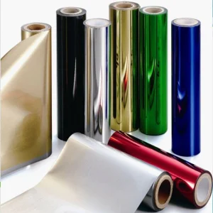Candy Wrapping Paper Metallized Pet Film Aluminum Foil Twist Film for Candy Packaging