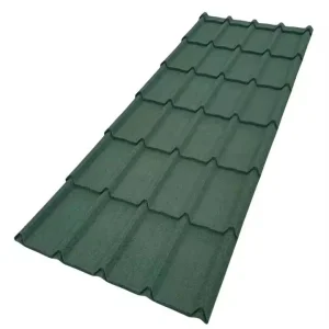 Stone Roofing Sheets Long Span Sheet Heat Resistant Save Labor Installation Stone Coated Metal Roof Tiles