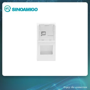 Sinoamigo CAT6/Cat5 RJ45 White Connector/Plug for Network Using