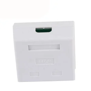 Caixa de Soquete de Junção de Rede UTP de Alta Qualidade Cat5e CAT6 RJ45 1 2 Portas para Montagem em Superfície na Parede