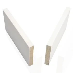 Waterproof Profiles Wood Mouldings with White Color