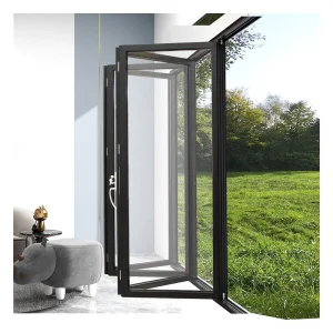 French Interior Folding European Aluminium Exterior Glass Folding Doors Price