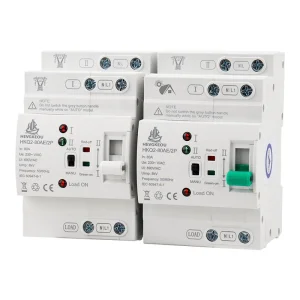 2p 80A Interruptor de Transferencia Automático Inteligente para Riel DIN con Controlador Inteligente Selector de Doble Energía para Sistema Solar PV