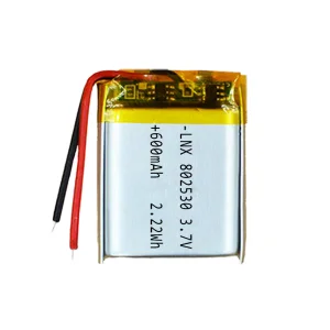 High Quality 802530 3.7V 600mAh Lithium Polymer LiPo Battery for Solar Golf Carts Power Tools Pouch Lithium Ion Batteries