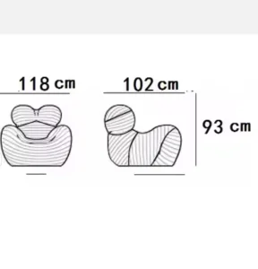 Compressed Sofa Chair Accent Seat