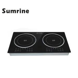 2-Burner Built-In Induction Cooker Electric Stove with Ceramic Cooktops for Home Kitchen Cooking Range