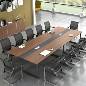 Office Furniture Conference Table Simple Large Panel Rectangular Long Office Meeting Room Table