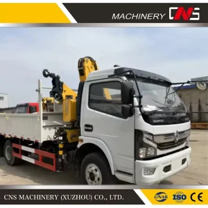 Popular Model 3.2 Ton Articulated Boom Crane Truck Mounted Car Lifter Mobile Crane Truck with Hydraulic Winch