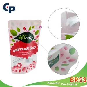 Preço de fábrica embalagem personalizada impressão de alimentos saco à prova de cheiro para doces embalagem plástica com zíper para padaria torrada embalagem de alimentos em pé com janela transparente