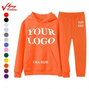Oem Design Cotton Polyester Men Fleece Tracksuit