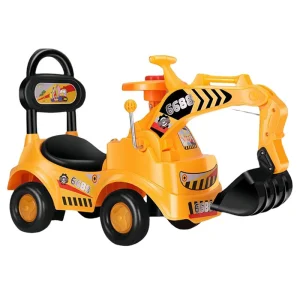 Gliding Construction Vehicle: Fun Excavator for Young Boys and Girls