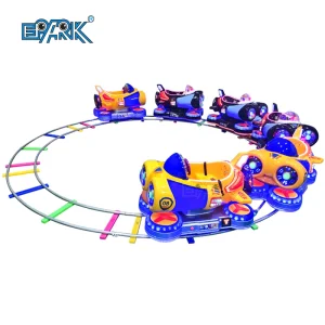 Indoor Playground 6 Players Electric Train Amusement Park Ride Equipment Kids Rail Track Train Electric Train
