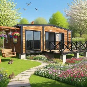Pronto para Viver Casa Prefabricada Estrutura de Aço Escritório Luxuoso Casa Contêiner Dobrável Expandável