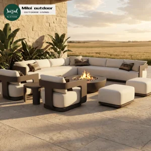 Aluminum Modern Garden Sofa Set Garden Outdoor Furniture