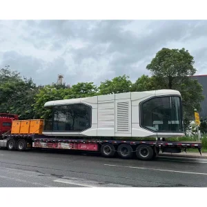 Cabina de manzana modular de aluminio resistente a la corrosión para alojamiento turístico