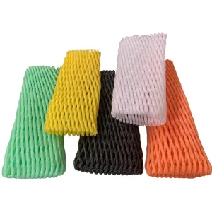 Wine Tapered Bottle Fresh Fruit Foam Sleeve Mesh Net