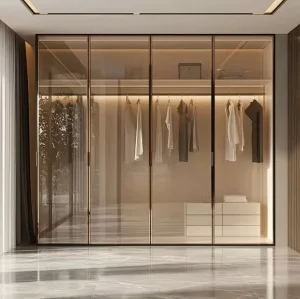 Modern Wooden Wardrobe Set